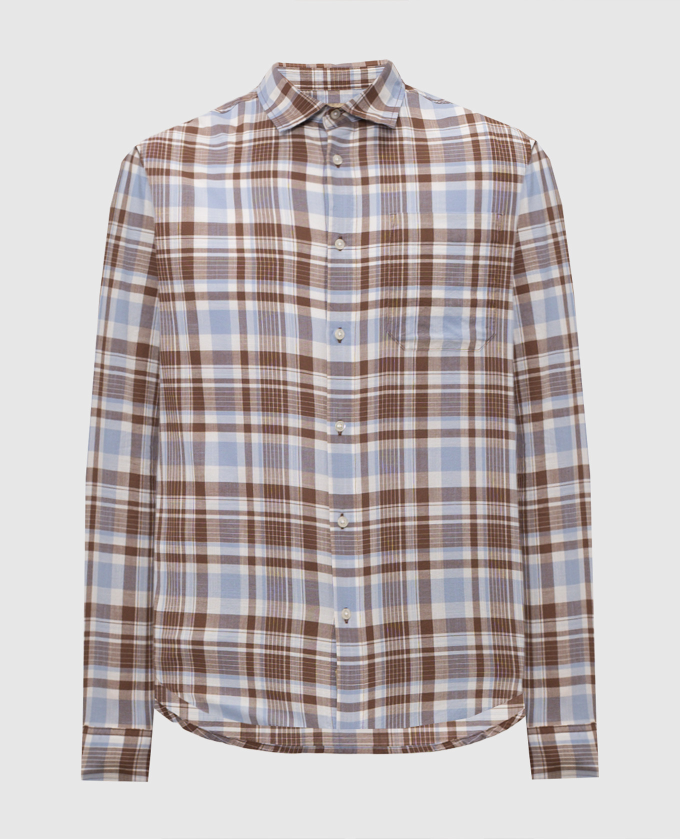 Brown checkered shirt