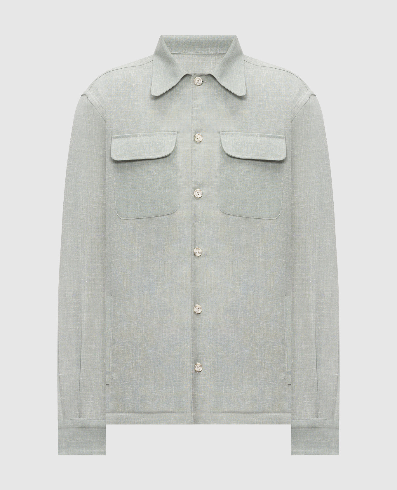 shirt made of wool, silk and linen Pini Parma
