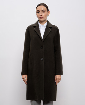 Peserico Brown coat with wool and cashmere S20174E03195