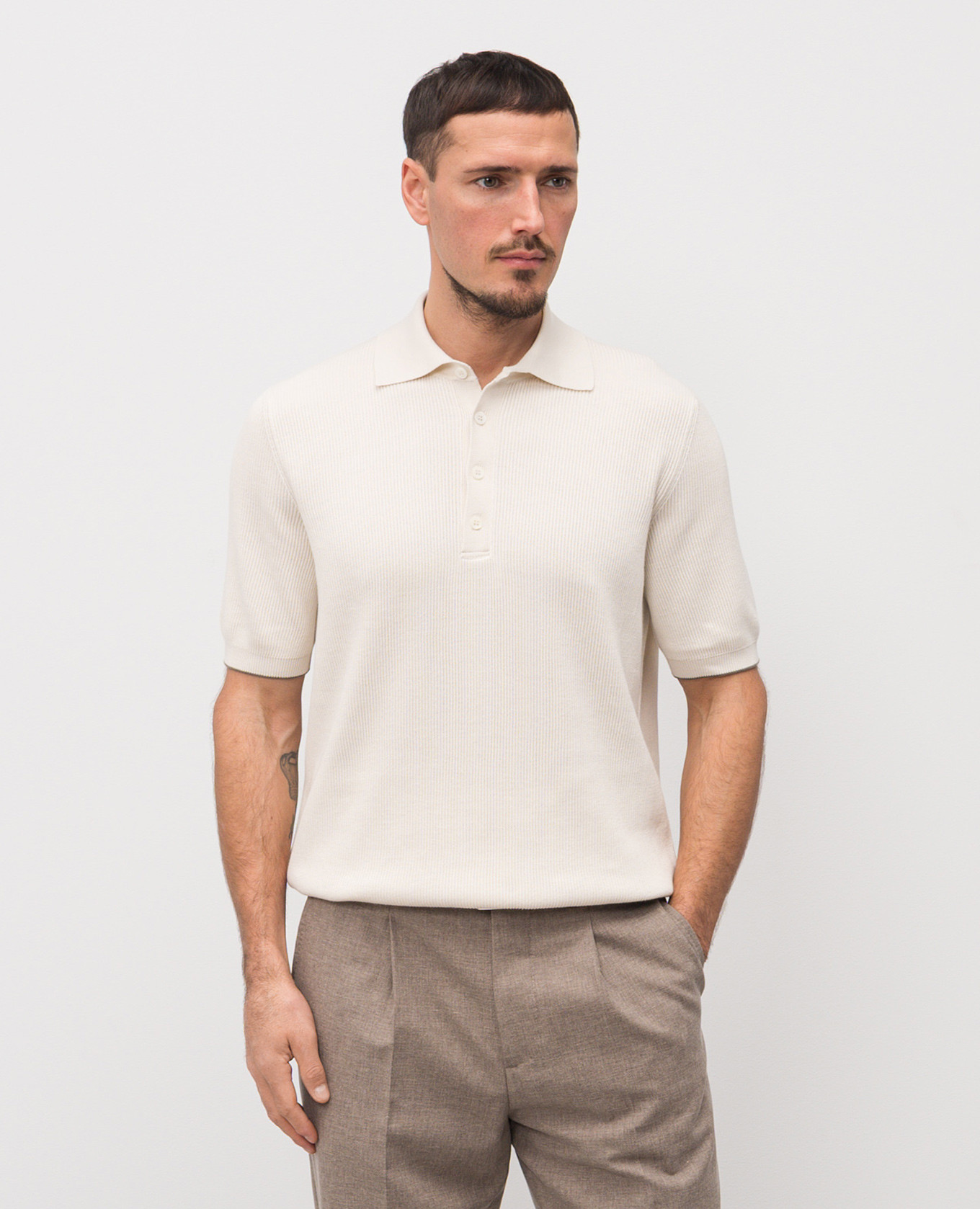 

Beige polo Brunello Cucinelli