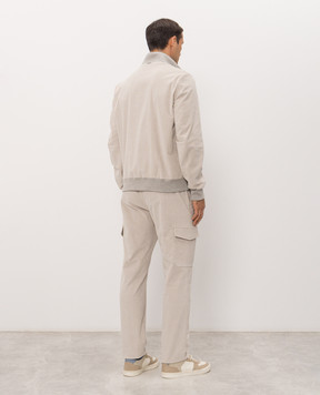 CAPOBIANCO Gray velour tracksuit 21M468VL0021M804VL00