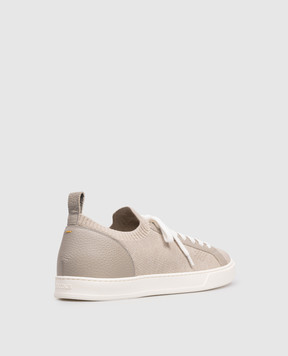 Doucal's Grey combination sneakers with logo DU3381SPENPZ830