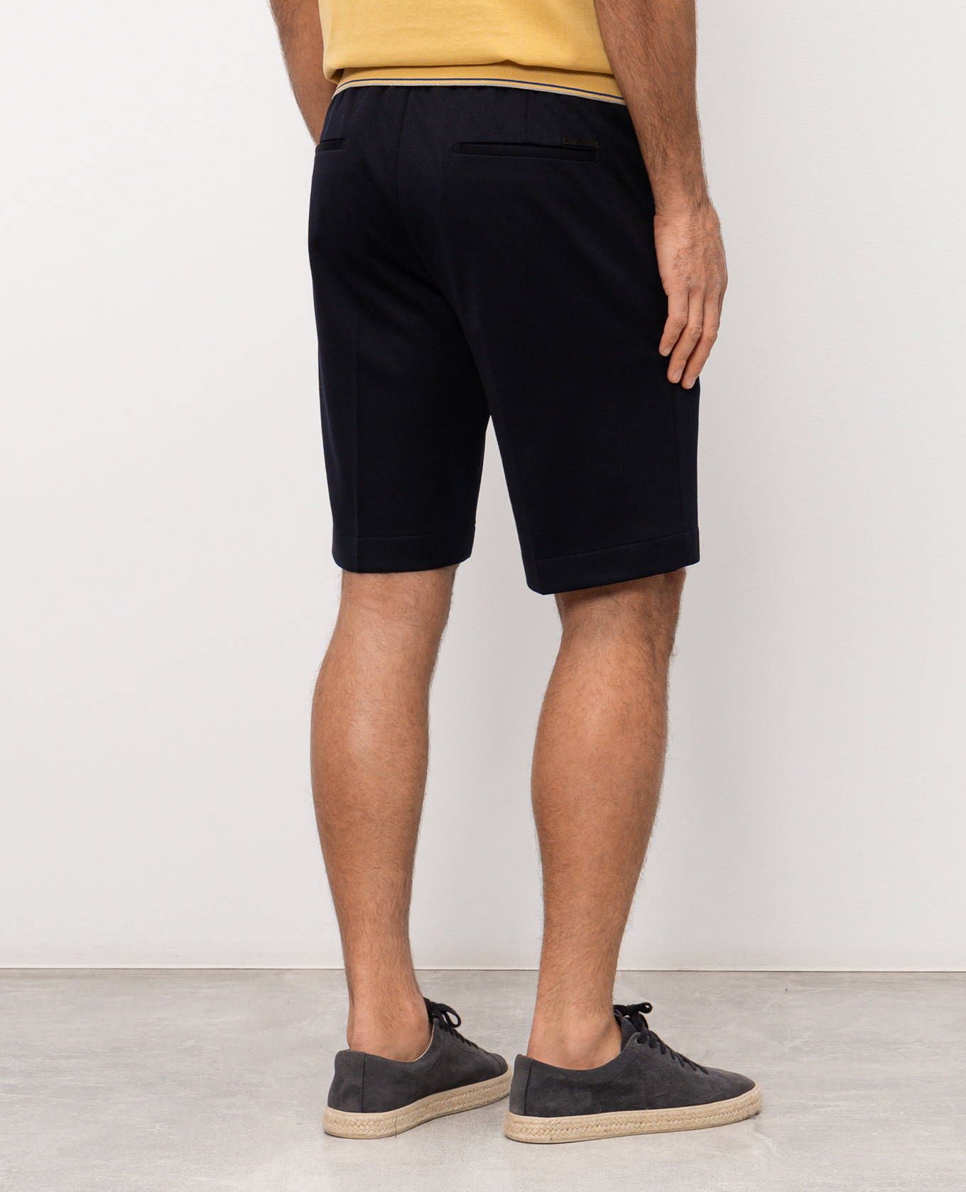 

Navy blue wool and silk shorts Stefano Ricci