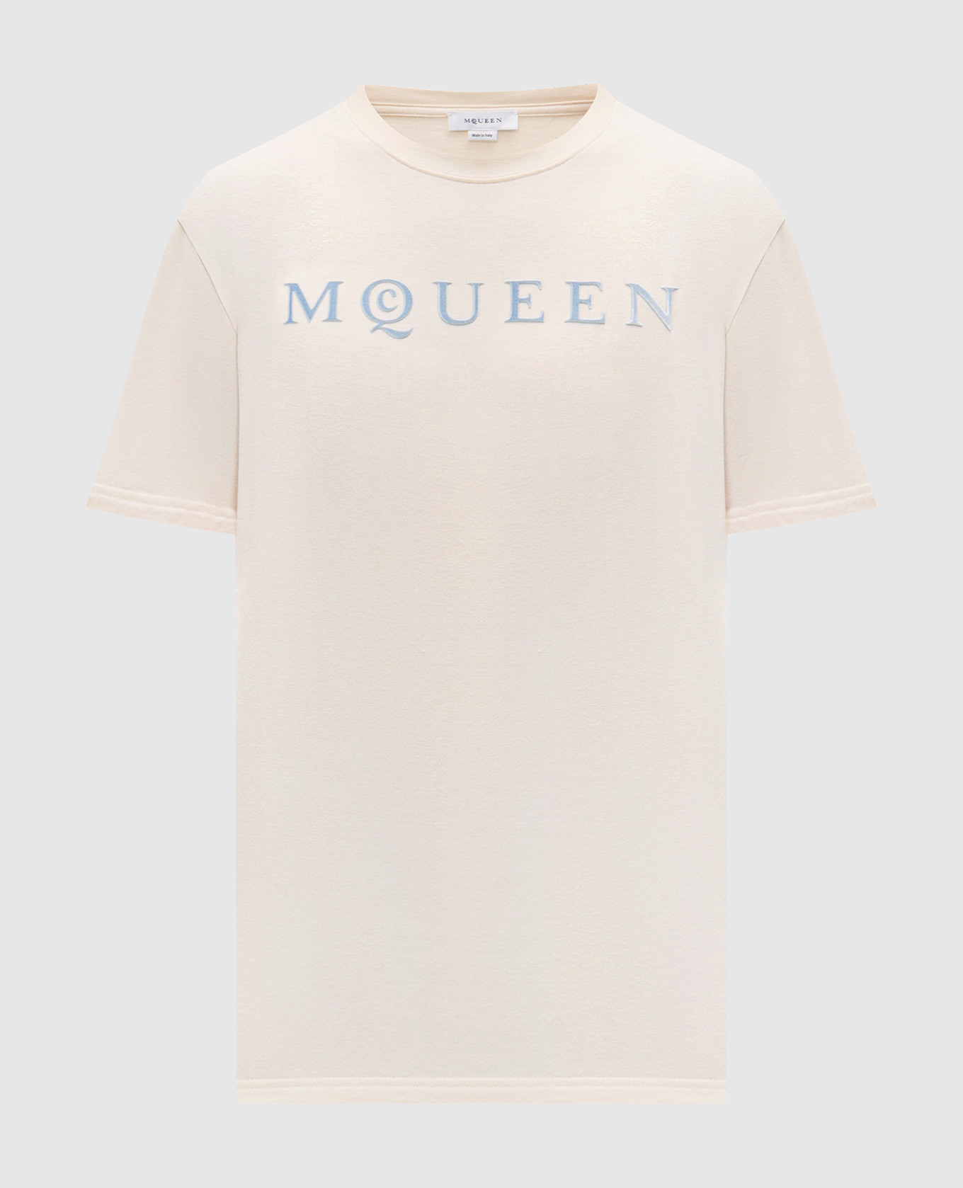 

Beige T-shirt with logo Alexander McQueen