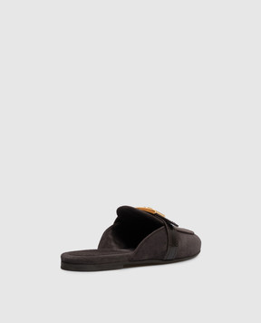 Dolce&Gabbana Brown suede mules CI0231A3S71