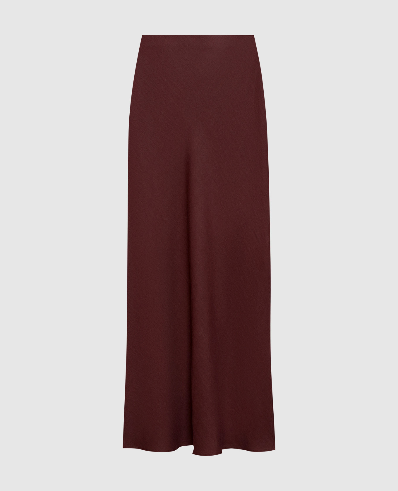 Burgundy skirt with linen