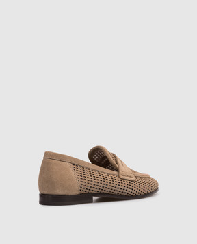 Brunello Cucinelli Brown suede loafers MZDVC3182