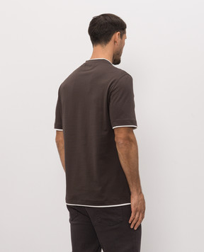Brunello Cucinelli Brown layered T-shirt M0B137427