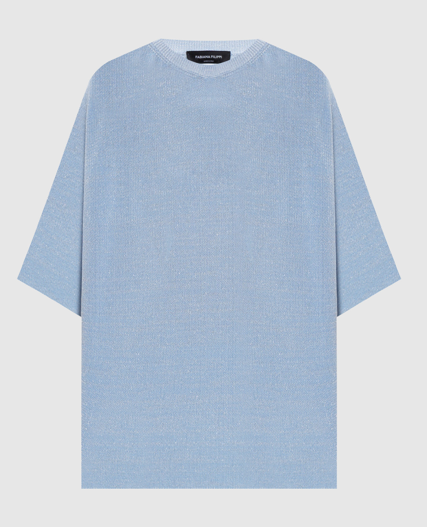 

Blue T-shirt with lurex Fabiana Filippi, Light blue