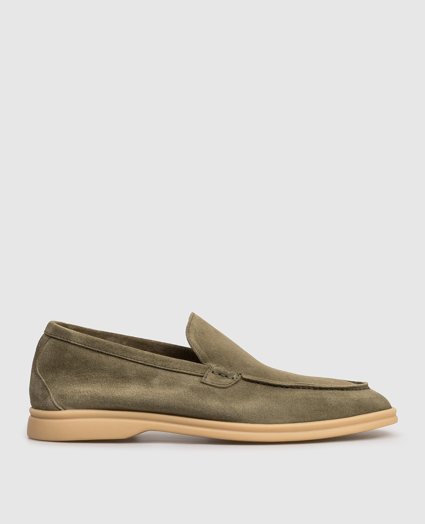 FELIX khaki suede loafers