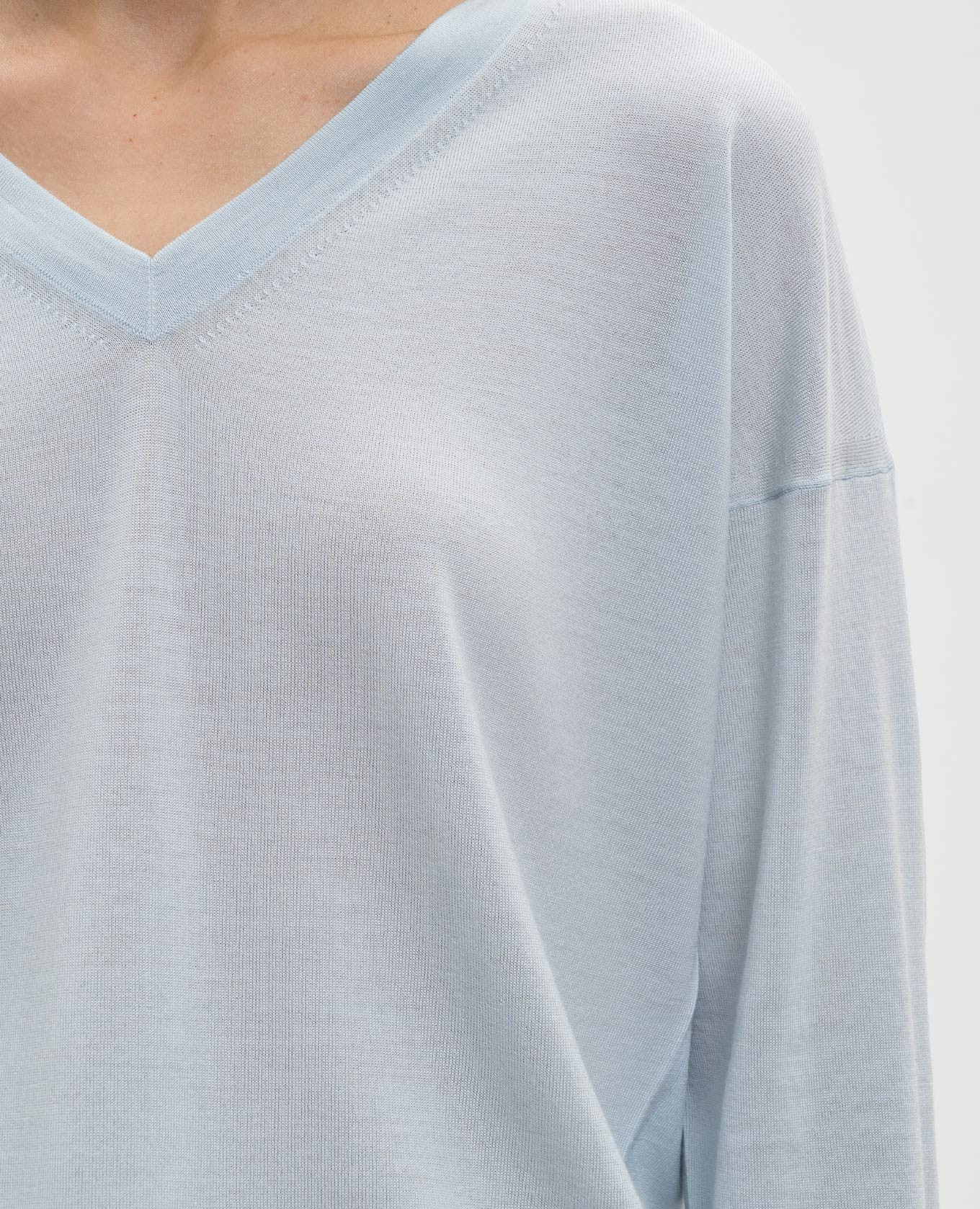 VARENNA blue wool pullover MooRER 5