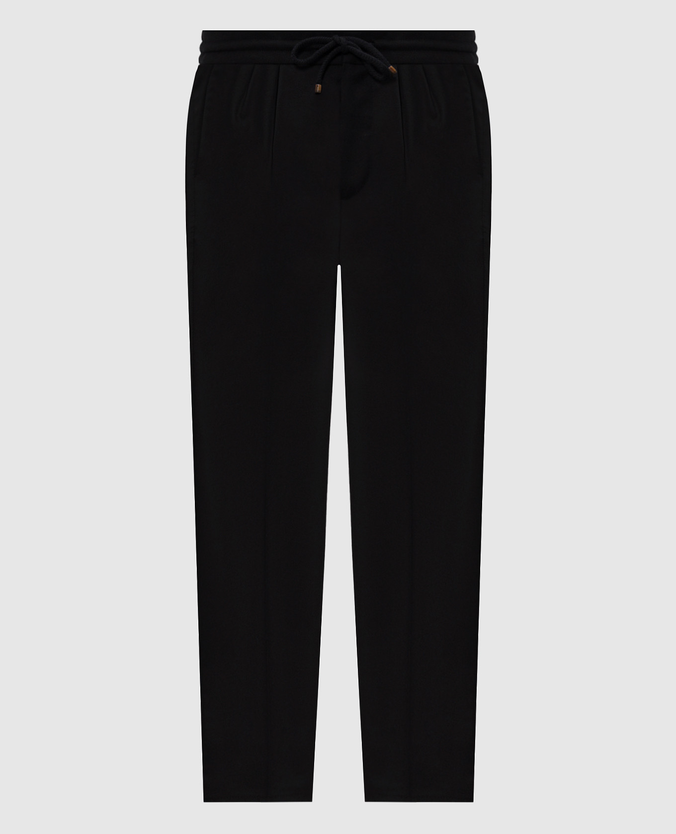 Black wool pants