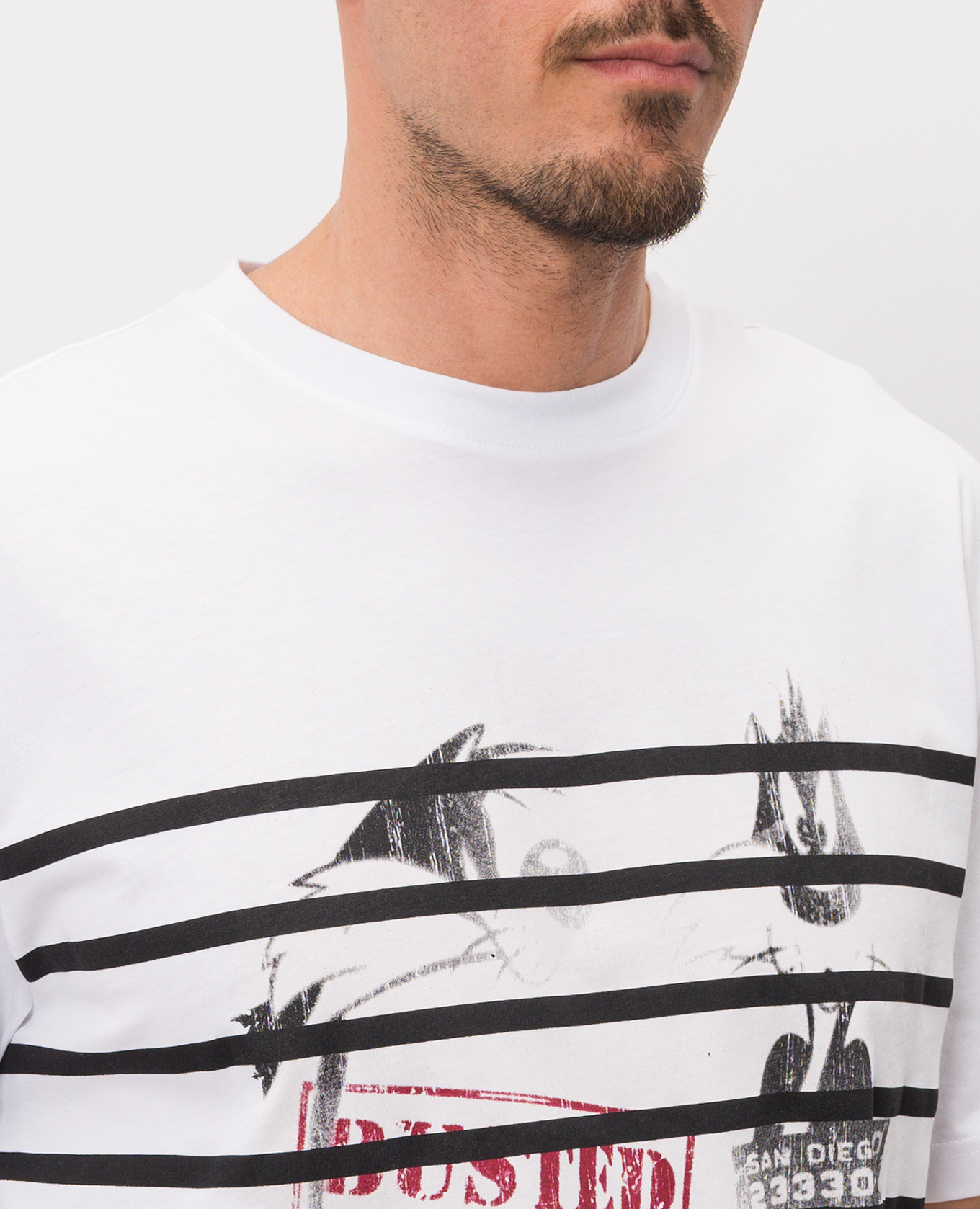 

White T-shirt with Looney Tunes print Iceberg