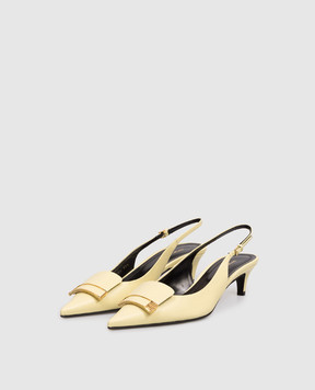 Sergio Rossi Yellow leather slingbacks Sr Evolv B14500MMVN13
