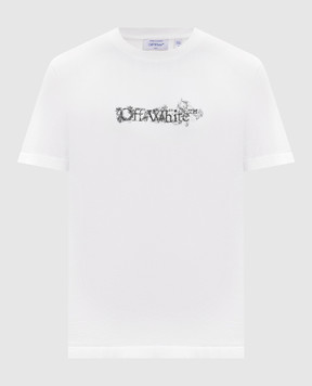 Off-White White T-shirt with print 44MAA027S26J007