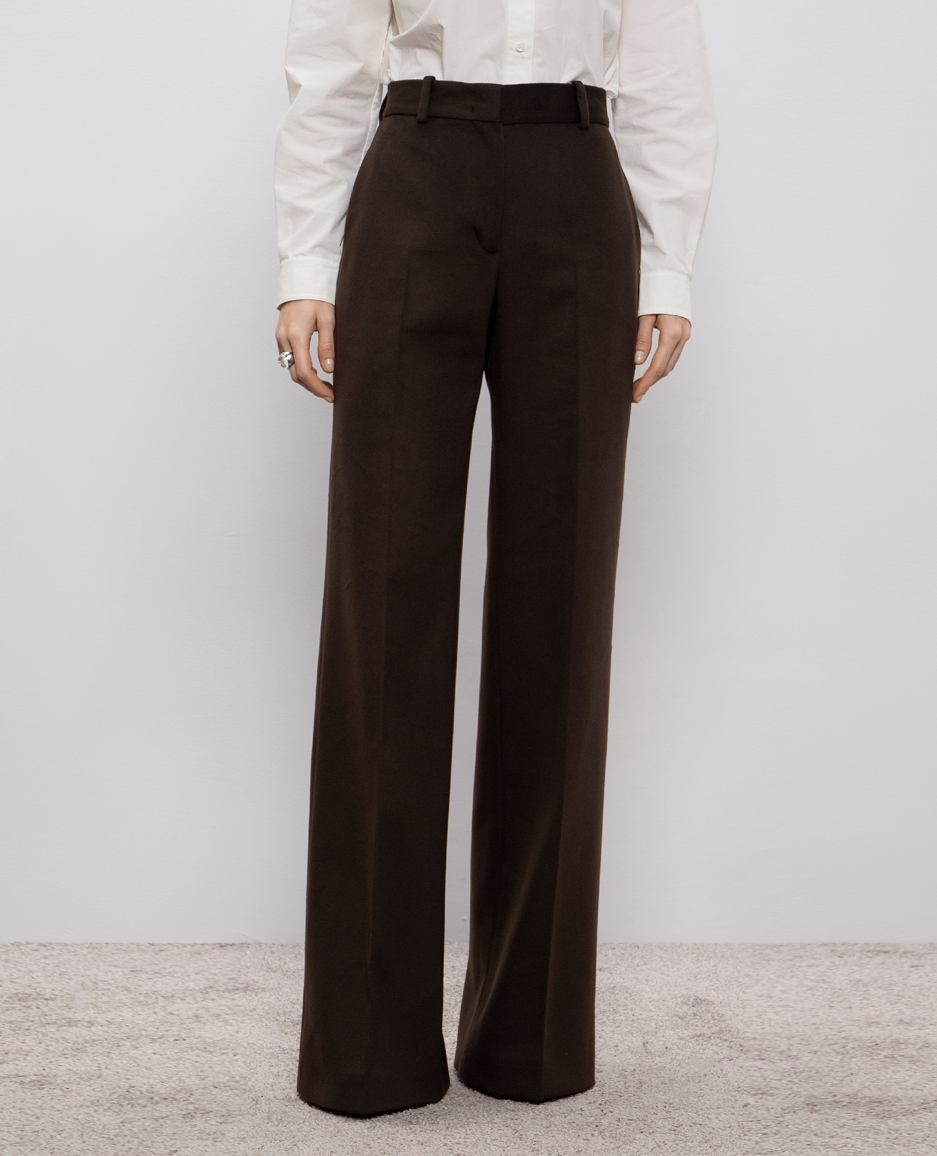 Brown wool pants Ermanno Scervino 3