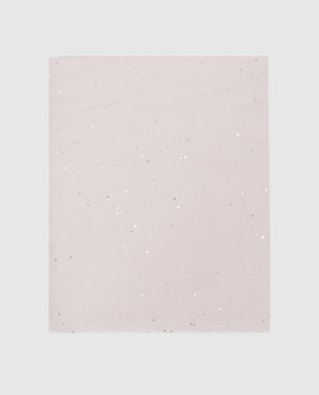 Peserico Beige scarf with sequins A31549C0CC889
