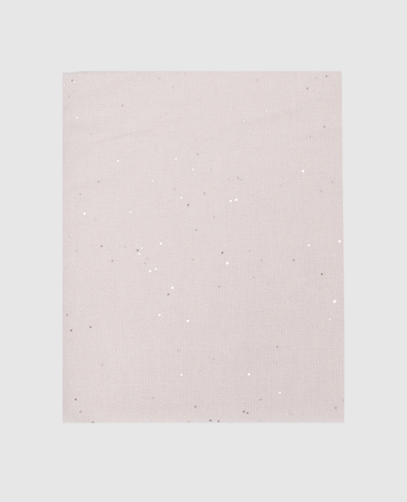 Beige scarf with sequins