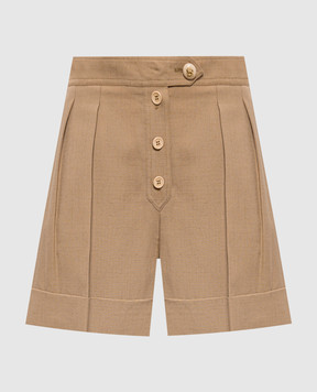 Valentino Brown linen shorts 8B3RF0N89EK
