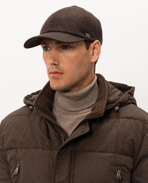 Agnona Brown cashmere cap AK12U1XU7066