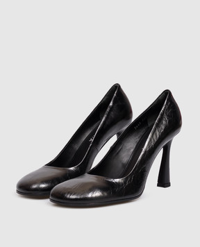Premiata Black leather glossy shoes M7443TEX