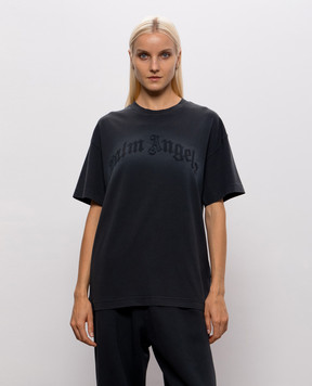 Palm Angels Black T-shirt with print PAMAA001JR006w