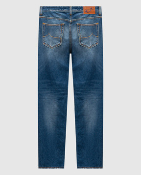 Jacob Cohen Blue jeans with a worn effect UQM0410T156Ash