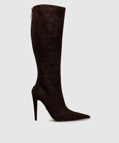 Bottes en daim marron
