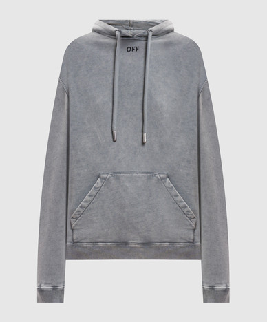 Gray hoodie with print