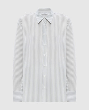 Peserico White striped silk shirt S0600705218