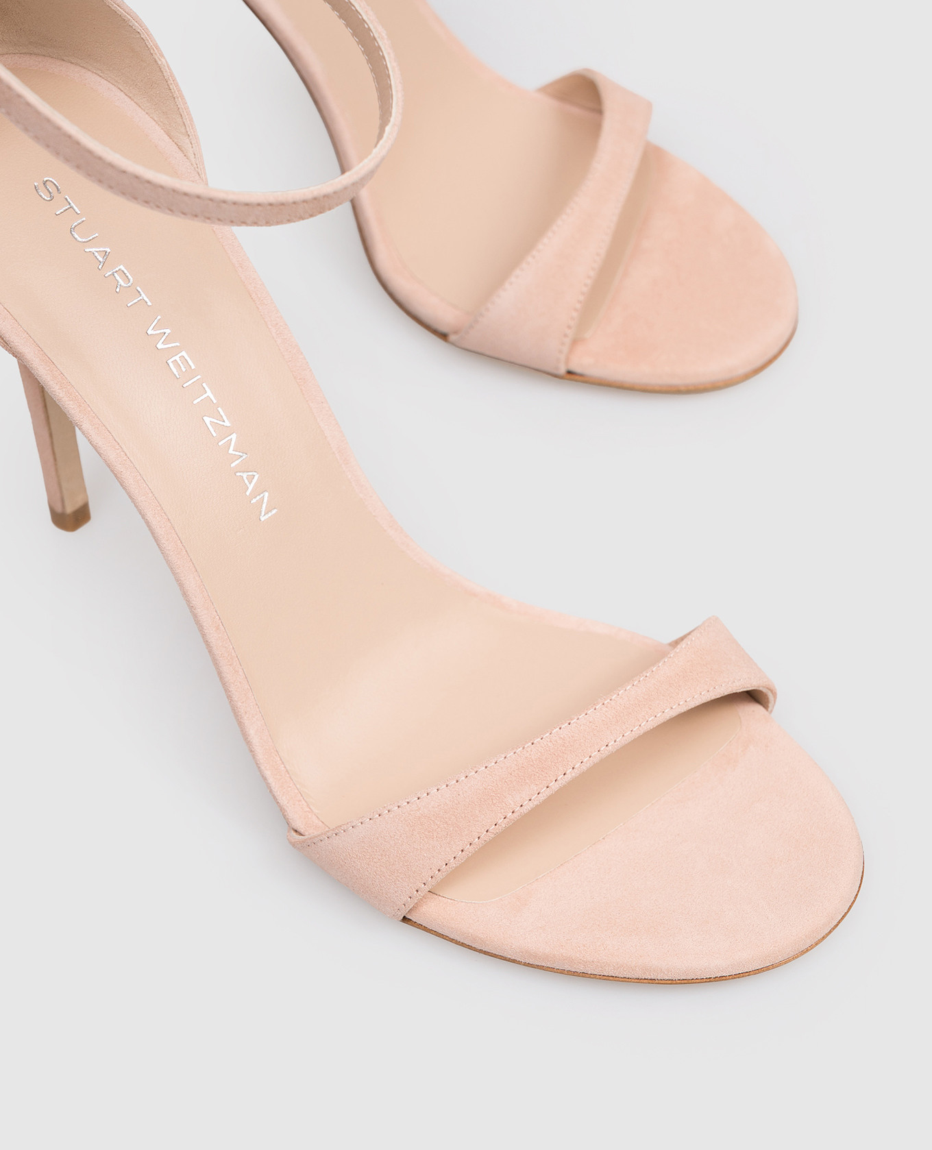 Beige suede sandals NUDIST Stuart Weitzman 4