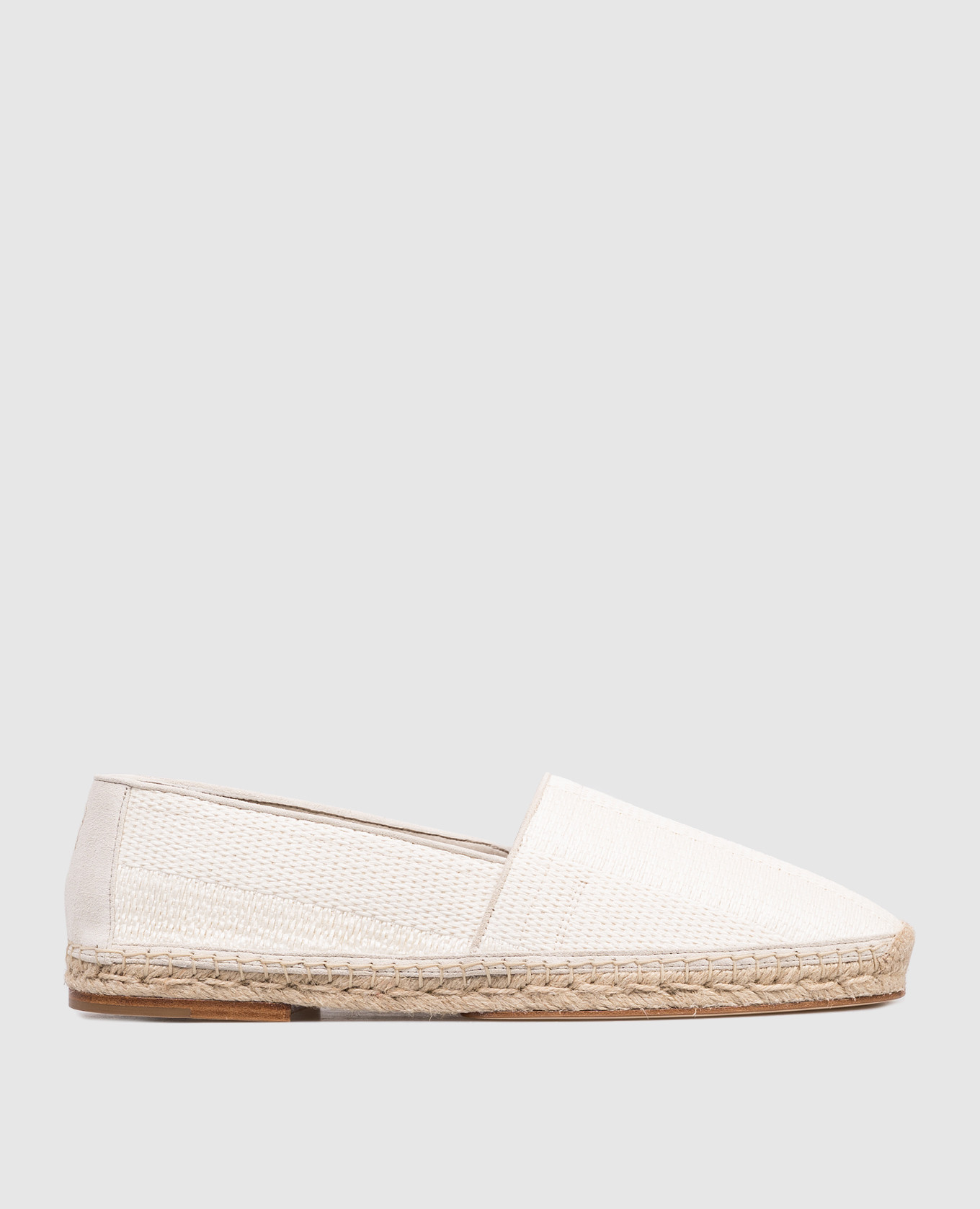Ivory raffia espadrilles