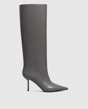 Le Silla Bella grey leather boots 4236C080BMPPGLM