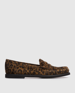 Gianvito Rossi Vernon brown suede loafers G2539210GOM