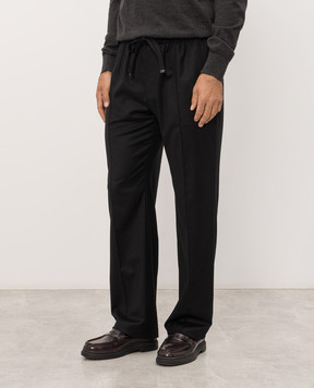 Dolce&Gabbana Black wool pants GP26ETFUBG8