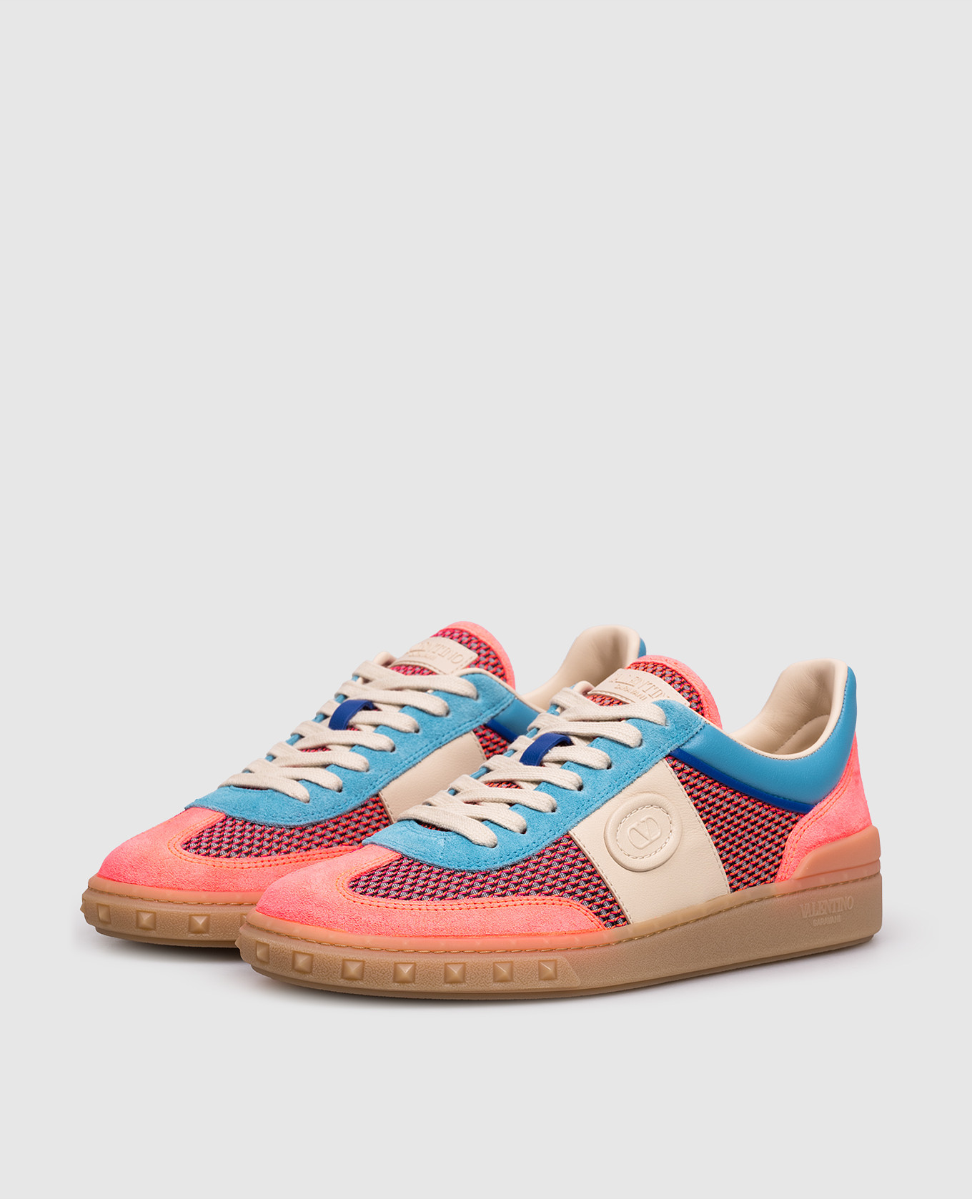 Pink combination sneakers Upvillage Valentino 2