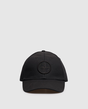 Stone Island Black cap with embroidery L2S159100013S0248