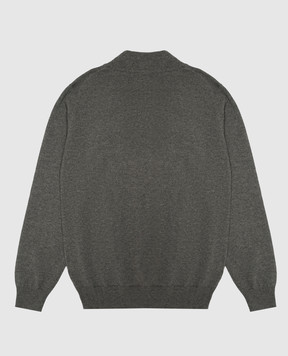 Brunello Cucinelli Gray cashmere cardigan B22M10026B