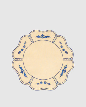 Los Encajeros Yellow table mat with embroidery PLACEMATORIENTE