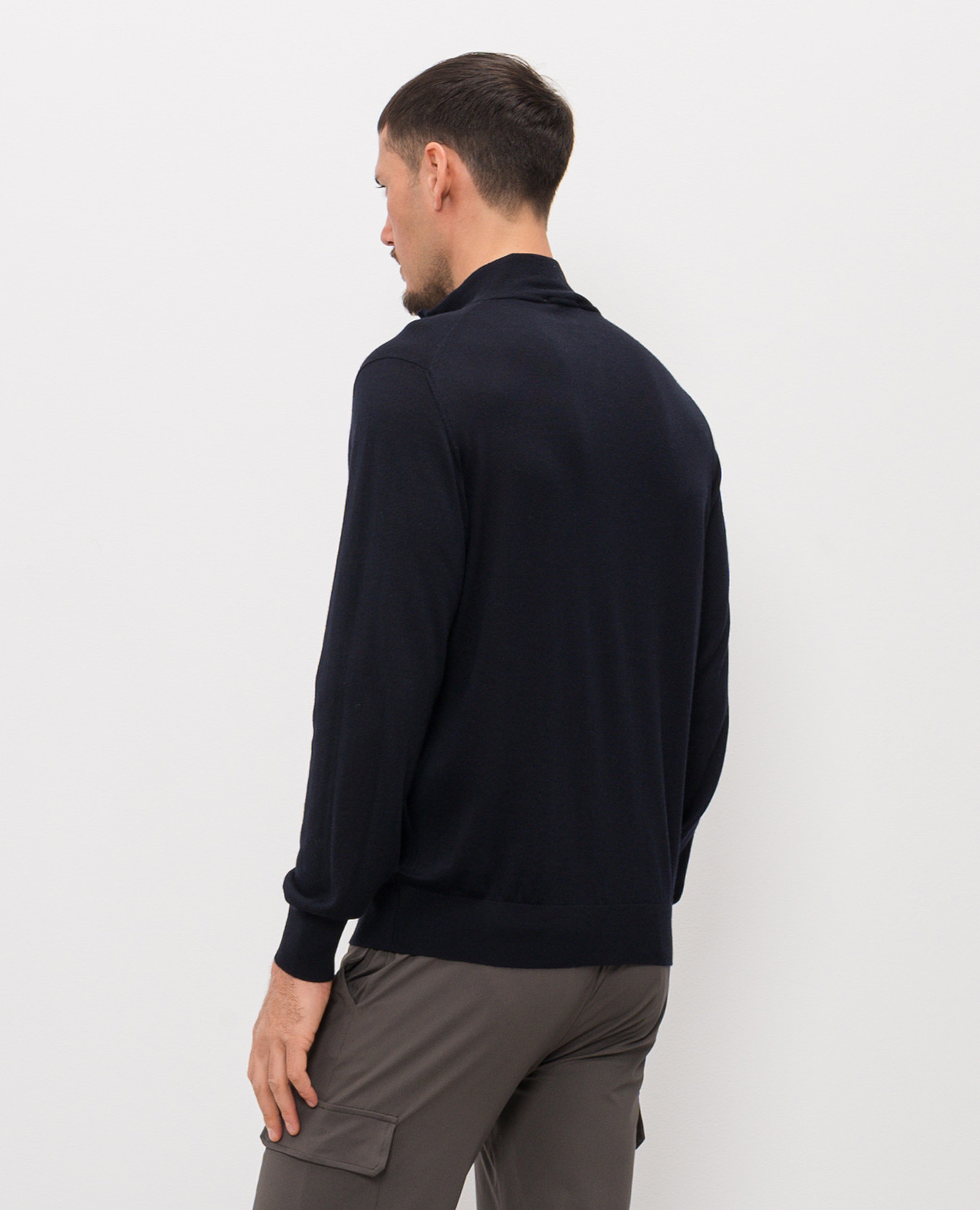 

Blue cardigan made of wool, silk and cashmere Doriani Cashmere