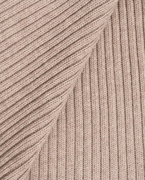 Cashmere&Whiskey Beige merino wool scarf 140