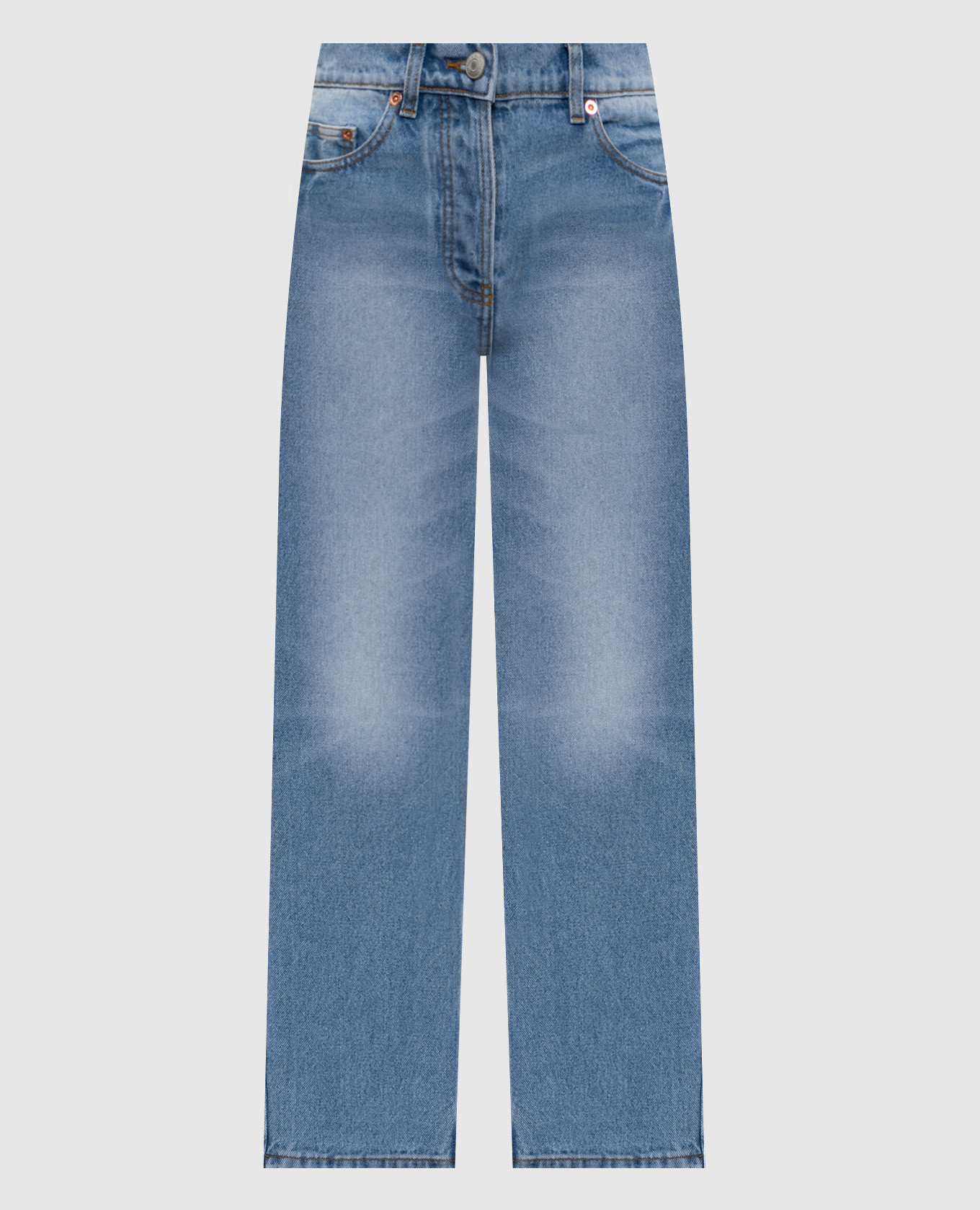 

Blue jeans with a worn effect Magda Butrym, Light blue