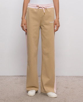 Casablanca Beige striped sweatpants WPF26JTR33401