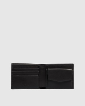 Dolce&Gabbana Black leather wallet with monogram logo BP3102AU994