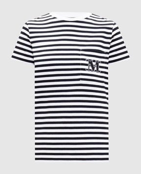 Max Mara OBOLI white striped T-shirt MXMOBOLI