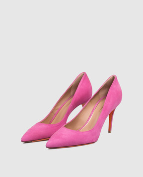 Santoni Pink suede shoes WDID70945HI2NMGD