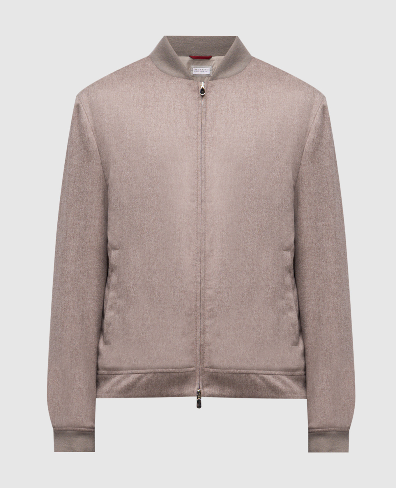 

Brown cashmere bomber jacket Brunello Cucinelli