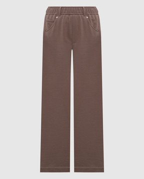 Brunello Cucinelli Brown sweatpants MN05NHF499
