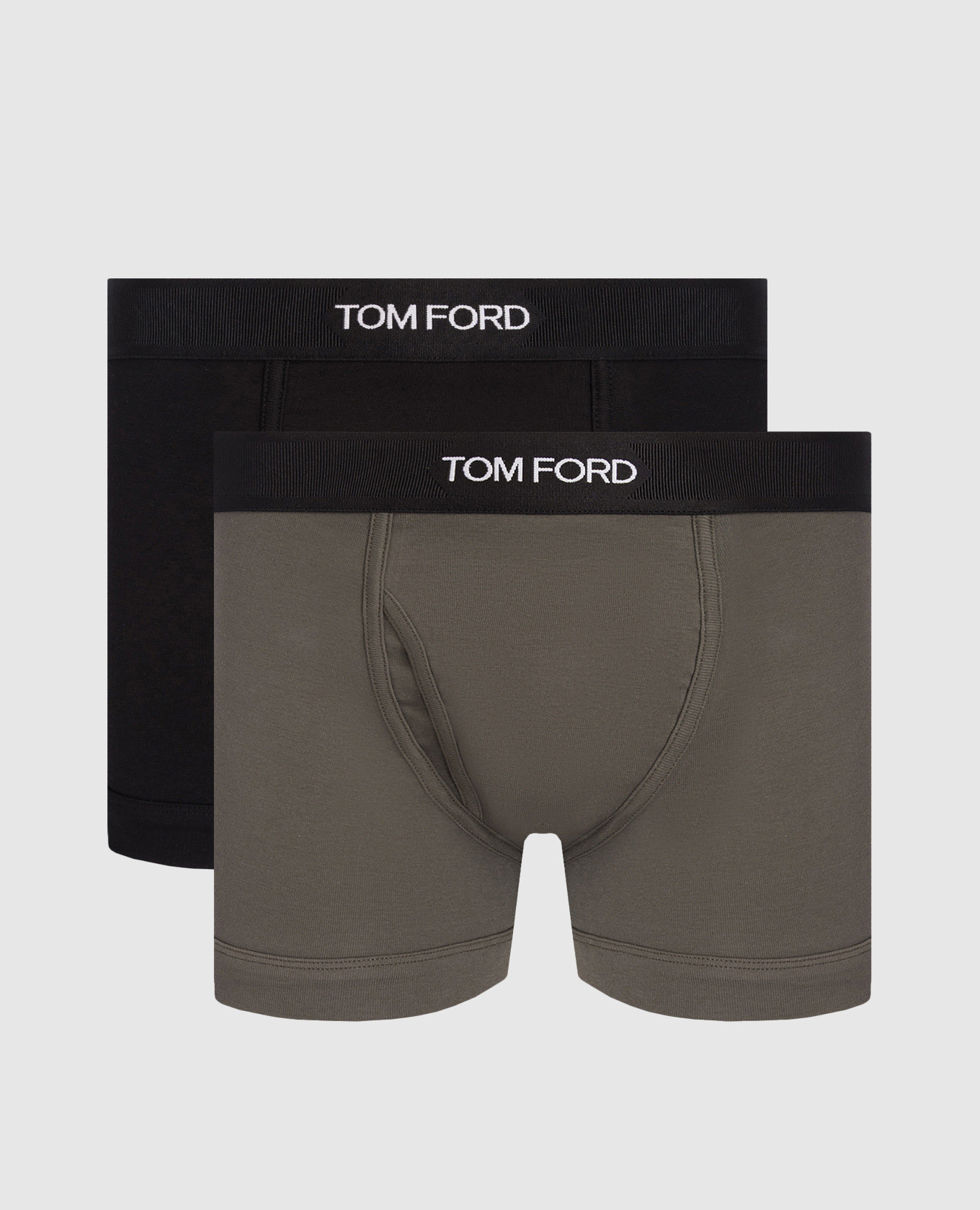 

Boxer briefs set with contrast logo pattern Tom Ford, White