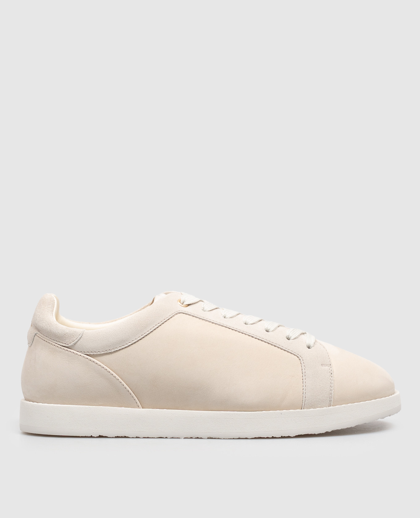 Beige nubuck sneakers
